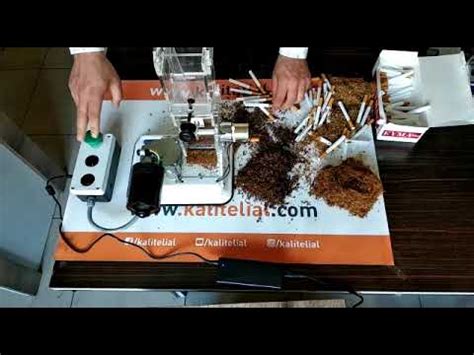 Tütün Aparatlı Hazneli Sigara Sarma Makinesi kalitelial com YouTube