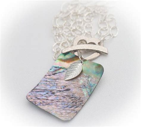 abalone shell necklace sterling silver necklace abalone etsy abalone shell necklace abalone