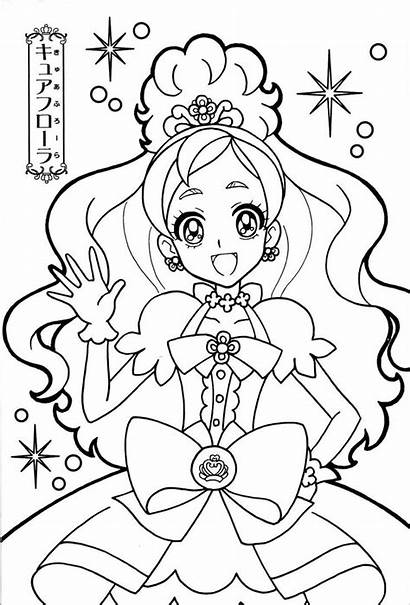 Coloring Pages Anime Precure Cure Pretty Princess