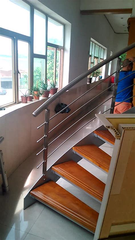 5 steps, to get you 40 above the ground. Steel Wood Pvc Handrail Prefabricated Outdoor Stairs - Buy ...