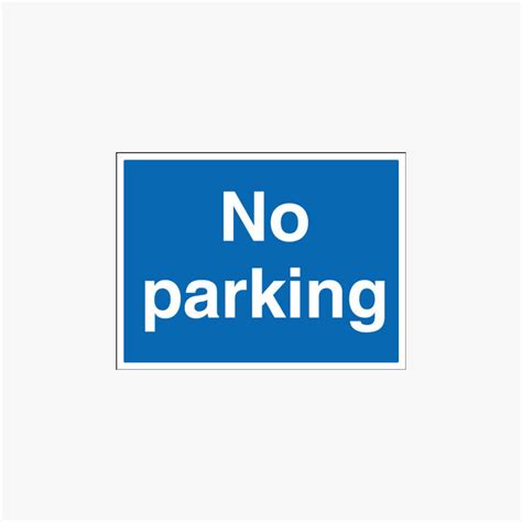 Plastic 450x600mm No Parking Signs Safety Sign Uk