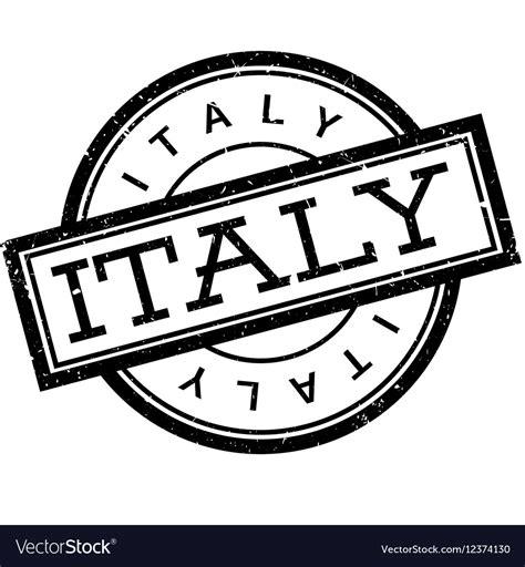 Italy Rubber Stamp Royalty Free Vector Image Vectorstock