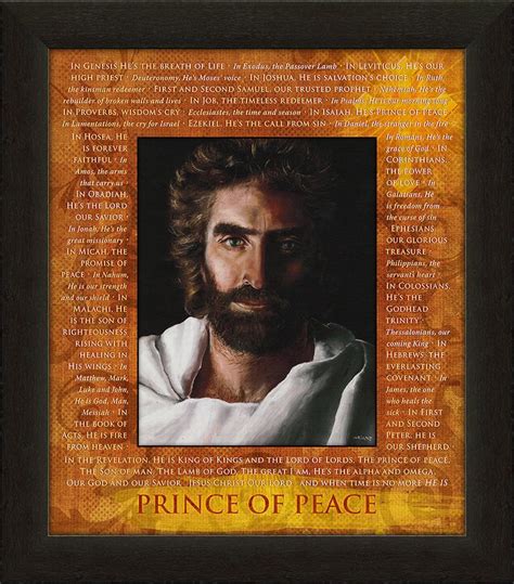 Prince Of Peace Names Of Jesus Through Scripture Carpentree