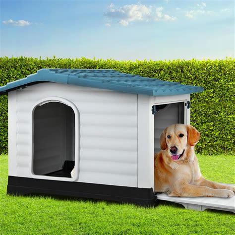 Ipet Dog Kennel House Extra Large Outdoor Plastic Puppy Pet Cabin