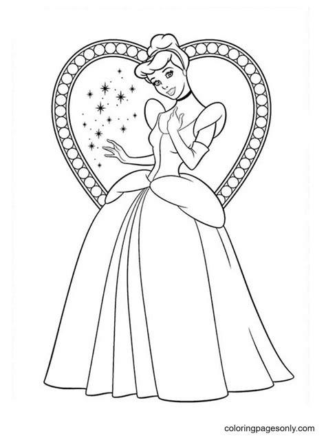 960 Collections Colouring Pages For Cinderella HD Coloring Pages