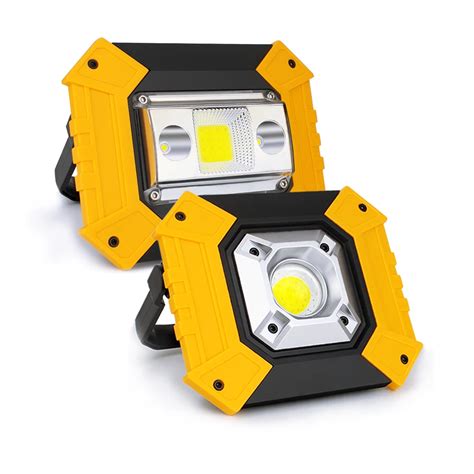 3xaa Battery Usb Cob Rechargeable Working Light 18650 Outdoor Led