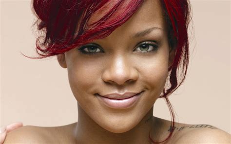 Rihanna Brunette Smile Face Tattoo Wallpaper Coolwallpapersme