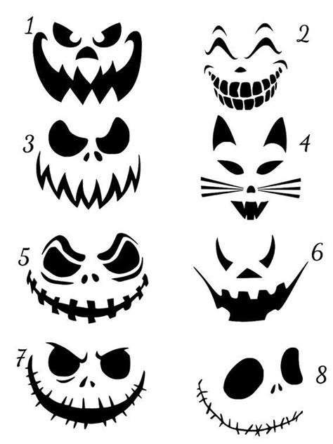 ~this Is A Listing For A Jack O Lantern Scary Faces Vinyl Decal