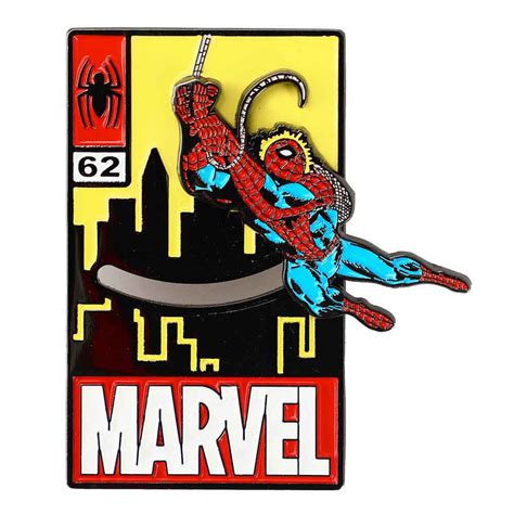 Bioworld Merchandising Marvel Spider Man Animated Sliding Lapel Pin