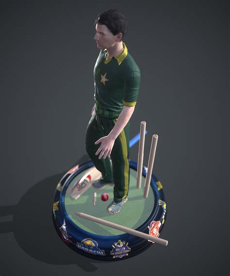 Artstation Cricket Player Realtime 3d Character