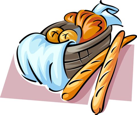 Vector French Bread Basket Png File Png Mart