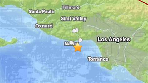 Preliminary Magnitude 34 Earthquake Hits Near Malibu Nbc Los Angeles
