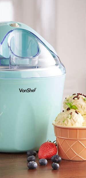 Vonshef Ice Cream Maker Sorbet And Frozen Yoghurt Machine 15l Mint