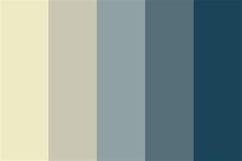 Yellow To Blue Gray Color Palette