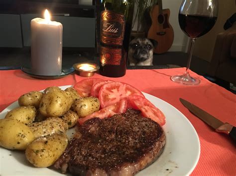 Fullproof method for cooking ribeye steaks tender and juicy. Homemade Rib-eye steak with garlic and herb baby ...