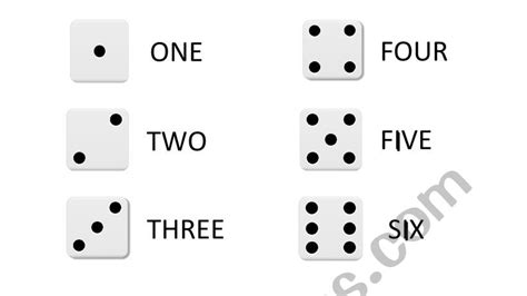 Dice Numbers Esl Worksheet By Leticiapozzi