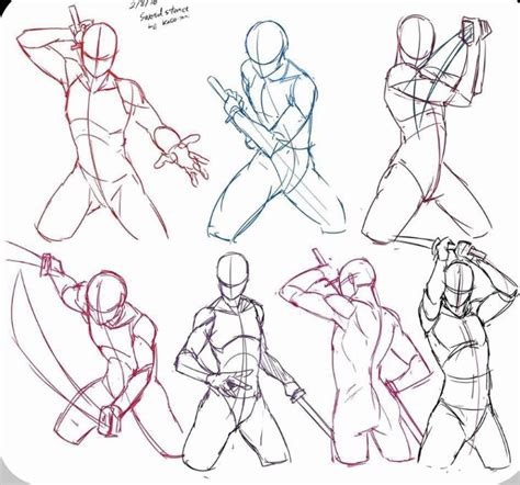 Anime Male Anatomy Pose Figure Drawing Reference Drawing Reference