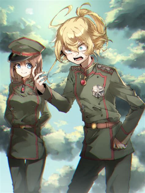 Tanya Von Degurechaff Viktoriya Ivanovna Serebryakov Anime Military