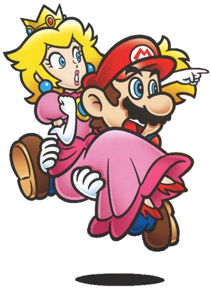 An Image Of Mario And Princess Peach From The Nintendo Video Game