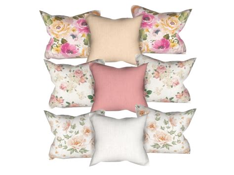 The Sims Resource Floral Pillows Severinkas Alwine Recolor