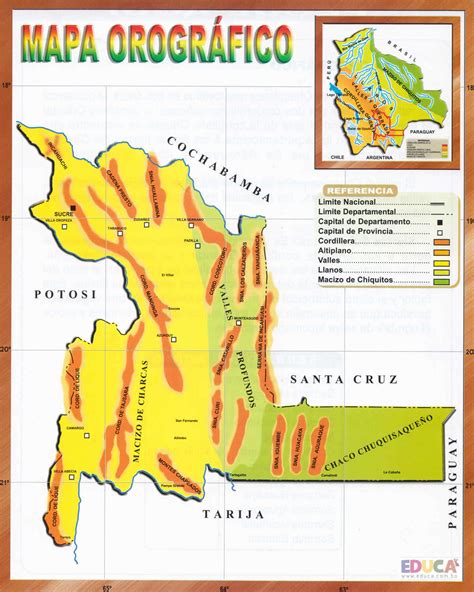 Mapas De Bolivia Y Láminas Historia Literatura Educación De Bolivia