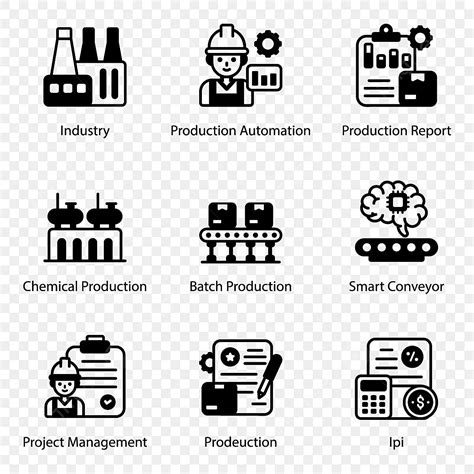 Pack Of Factory And Production Solid Icons Icons Pack Factory Icons