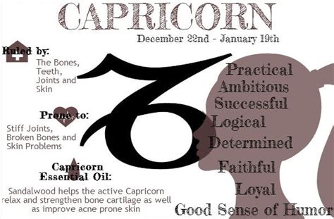 Capricorn Zodiac Essential Oils Skin Problems Capricorn Facts