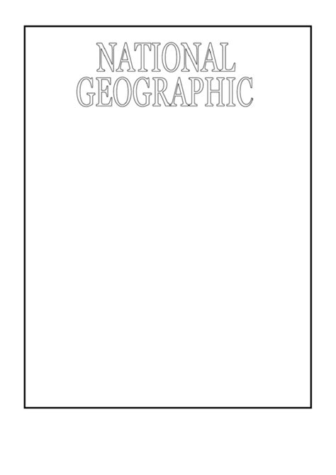 Sample National Geographic Cover Template Printable Pdf Download