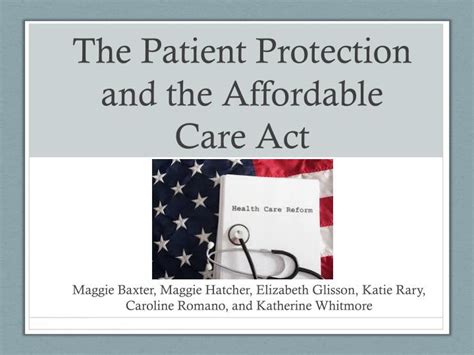 Ppt The Patient Protection And The Affordable Care Act Powerpoint