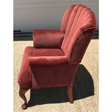 Buy top selling products like avery cream velvet chair and tov furniture magnolia cognac velvet chair in cognac. Vintage Velvet Tufted Wingback Chair | Chairish