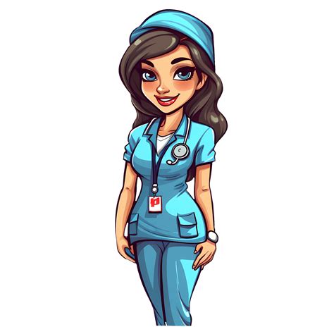 Cute Nurse Girl Clipart Illustration Ai Generative 27238540 Png