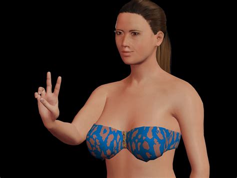 D Asset Rigged Game Ready Girl Character Cgtrader
