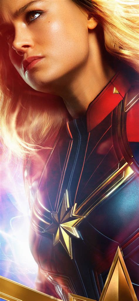 1242x2688 Brie Larson As Carol Danvers In Captain Marvel Iphone XS MAX