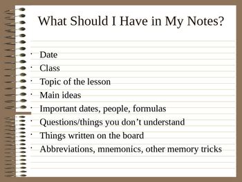 Some people like writing notes by hand, while others type more efficiently. How to Take Notes in High School (Presentation Slides) by ...
