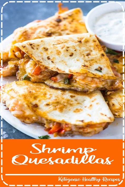 Apricot preserves add a touch of sweetness to the mushrooms, shrimp and cheese inside these grilled quesadillas. Shrimp Quesadillas | Quesadilla, Stuffed peppers, Recipes