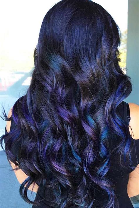 Black is a good match for all colors possible, so how about you to mix them all? 55 Tasteful Blue Black Hair Color Ideas To Try In Any ...