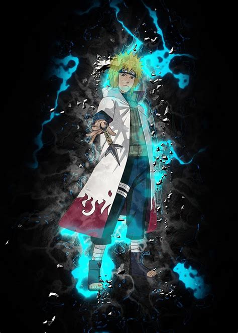 Minato Namikaze Poster Print By Goca Art Displate In Naruto Sketch Bleach Anime