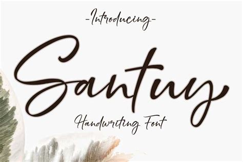 Let us know on twitter: Santuy Handwriting Font