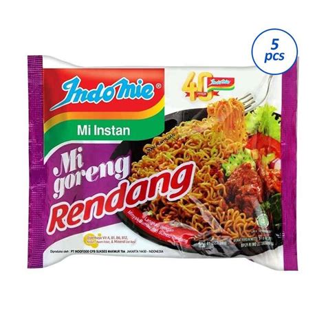 Promo Indomie Goreng Rendang Mie Instan 91 G 5 Pcs Diskon 13 Di