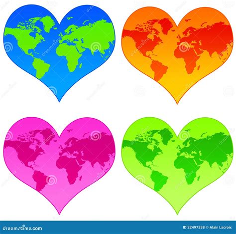World Hearts Stock Illustration Illustration Of Hearts 22497338