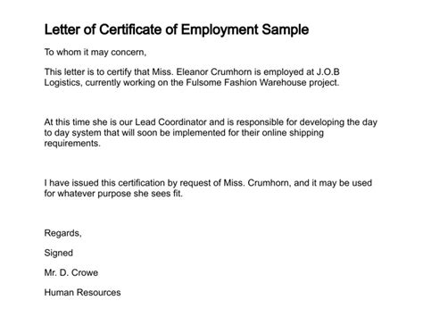 Sample certificate of clearance from previous employer new request. Request Letter Example For Certificate Of Employment - Letter