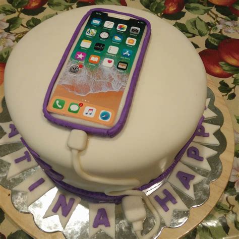 Cell Phone Birthday Cake Debs Cookie Designs