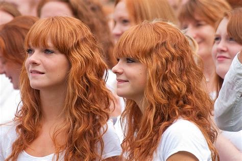 Identical Twins Girls With Red Hair Redhead Day Redheads