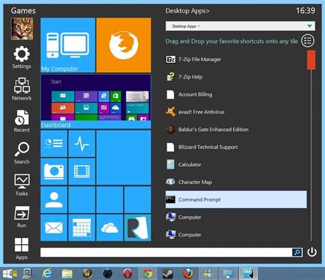 Start Menu Reviver выглядит как нерожденное меню запуска Windows 8 от