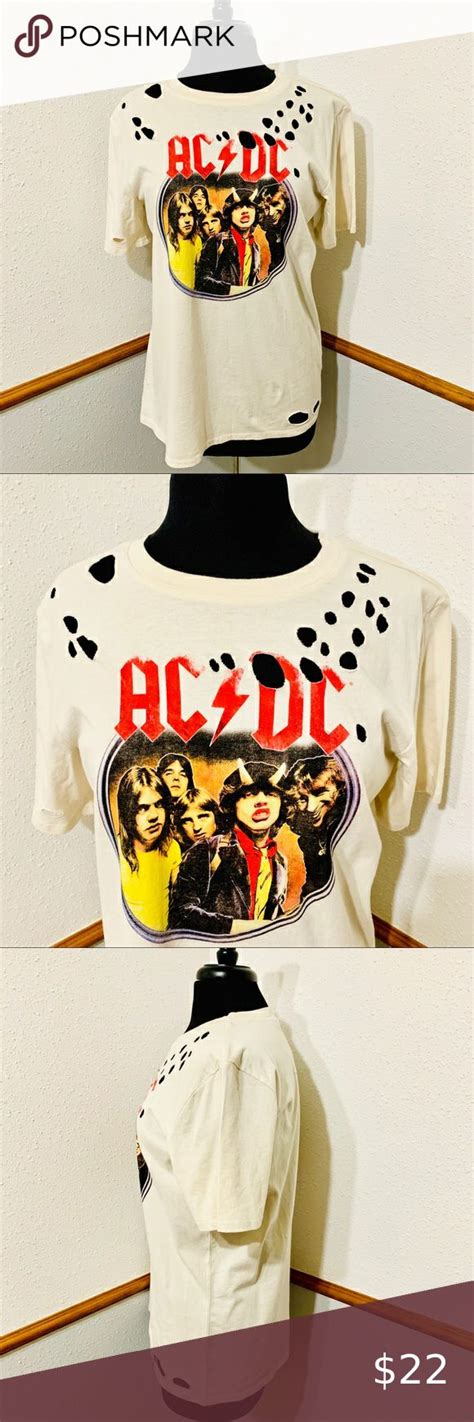 Distressed Acdc Graphic Band Tee Graphic Band Tees Band Tees Tees