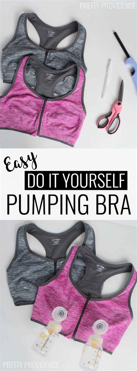 About an inch should be good enough. DIY Pumping Bra - Pretty Providence