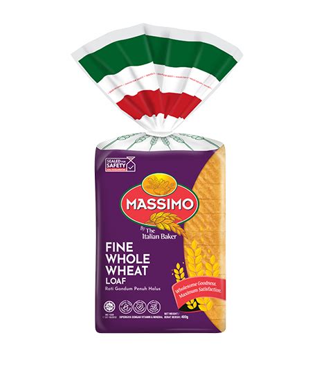 Massimo Fine Whole Wheat Loaf Massimo
