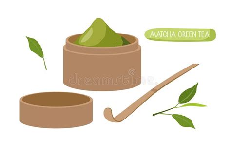 Matcha Tea Bamboo Matcha Canister Powdered Matcha Green Tea Spoon For