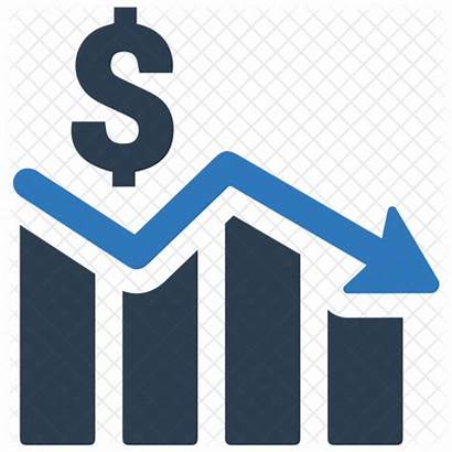 Icon Decrease Graph Economic Money Down Clip