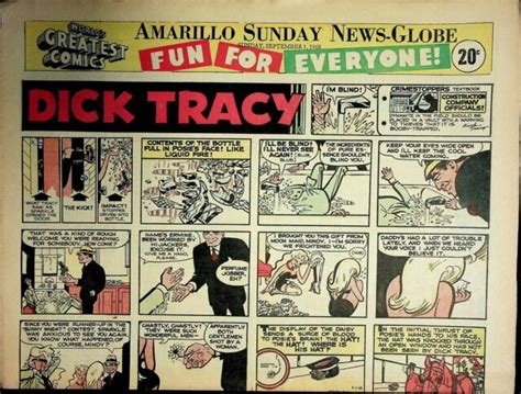 Amarillo Sunday News Globe Comics September 1 1968 Peanuts Dick Tracy